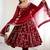 Desinger faux  georgette embroidery and sequence work maroon readymade salwar suit