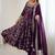 Desinger faux  georgette embroidery and sequence work wine readymade salwar suit