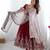 Trendy heavy georgette embroidery work maroon readymade gown