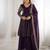 pure silk embroidery wine readymade salwar suit