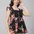 Printed flutter sleeve top