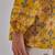 Mustard floral printed a-line top