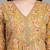 Tuscany yellow floral printed v-neck empire top
