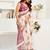 White maroon digital printed linen ready to wear designer saree with unstitched blouse