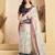 Digital printed linen ready to wear pocket saree with unstitched blouse