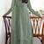 Green embroidered georgette semi-stitched pakistani salwar suit
