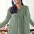 Green embroidered georgette semi-stitched pakistani salwar suit