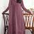 Mauve embroidered georgette semi-stitched pakistani salwar suit