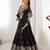 Black embroidered work lehenga choli with dupatta