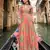 Pink chinon silk readymade anarkali suit with embroidery work - Full stitched free size