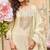 Beige viscose silk readymade plazzo suit with embroidery work-Free size Stitched