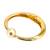Gold plated hinged cuff bracelet