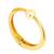 Gold plated hinged cuff bracelet