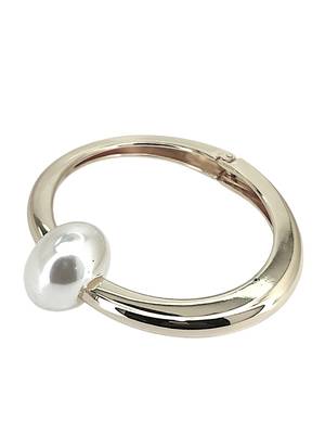 Silver plated hinged cuff bracelet 3