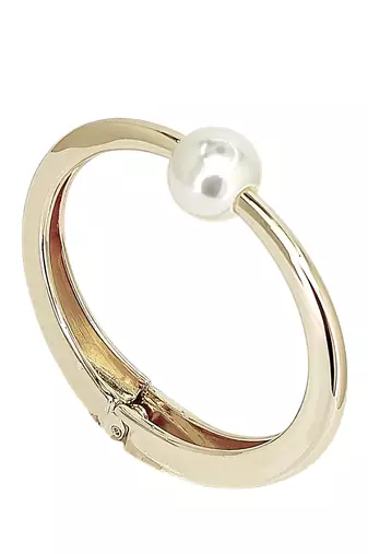Silver plated hinged cuff bracelet