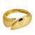 Gold plated stylish cuff bracelet