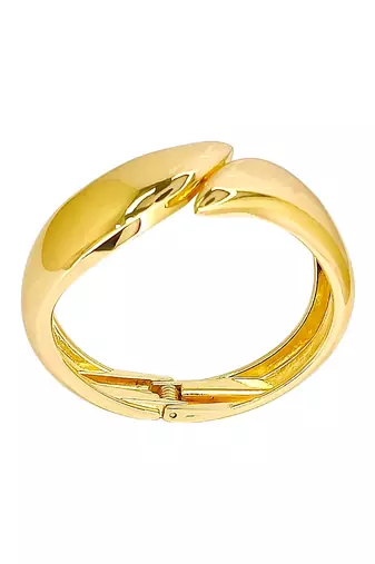 Gold plated stylish cuff bracelet