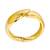 Gold plated stylish cuff bracelet
