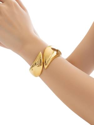 Gold plated stylish cuff bracelet 5