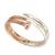 Rose gold & silver plated nail hinge cuff bracelet