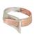 Rose gold & silver plated interlock cuff bracelet