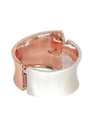 Gold & silver plated statement cuff bracelet 4