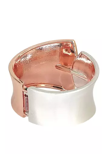 Gold & silver plated statement cuff bracelet