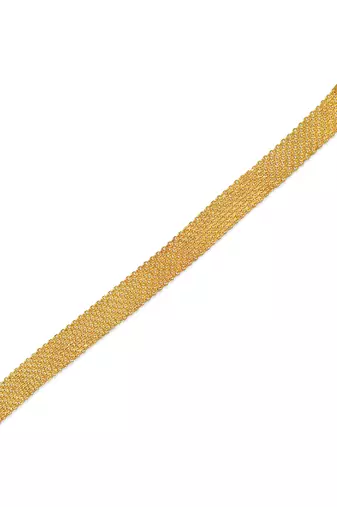 Brass gold plated broad unisex bracelet