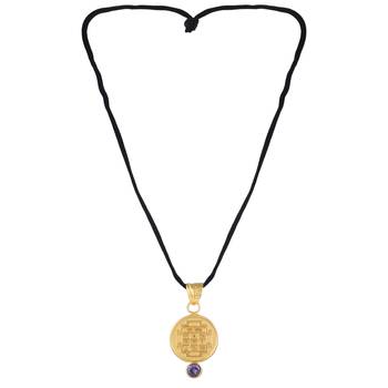 Brass mangal and shani suraksha kawach pendant (set of 2) 4