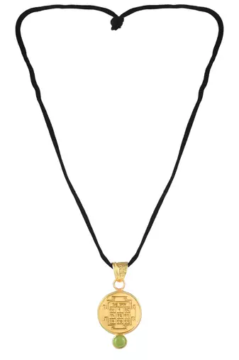 Brass rahu ketu suraksha kawach pendant combo (set of 2)