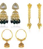 Brass micron gold 3 types of earrings