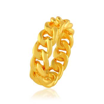 Brass micron gold challa finger band 1