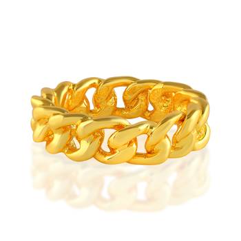 Brass micron gold challa finger band 3