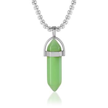 Green jade pendant for good luck fortune for men women 1