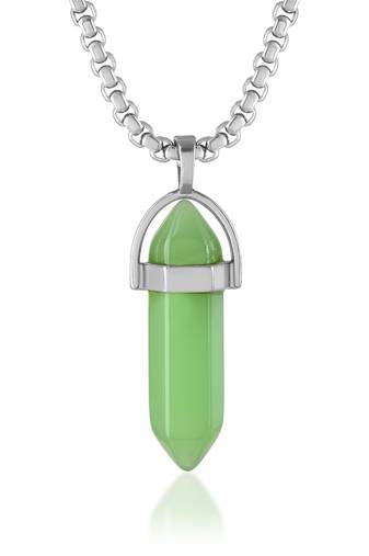 Green jade pendant for good luck fortune for men women