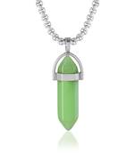 Green jade pendant for good luck fortune for men women