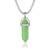Green jade pendant for good luck fortune for men women