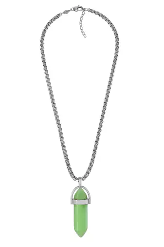 Green jade pendant for good luck fortune for men women