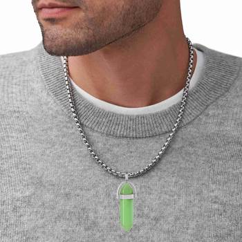 Green jade pendant for good luck fortune for men women 3