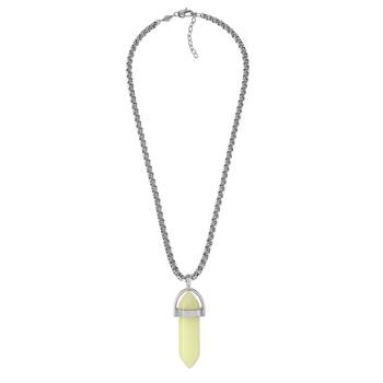 Natural yellow opal candle pendant for good luck fortune for men women 2