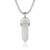 White moonstone candle pendant for good luck fortune for men women