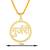 Brass gold plated gurjari pendant for women