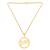 Brass gold plated gurjari pendant for women