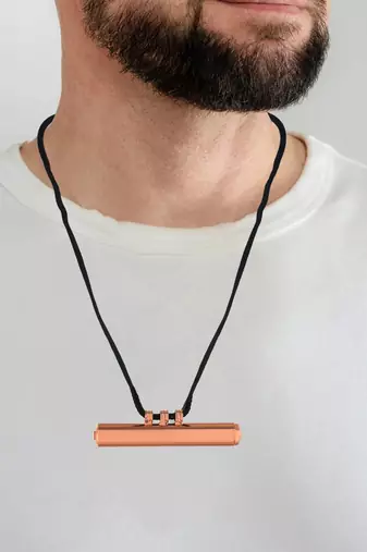 Pure copper long tabiz amulet talisman for evil protection