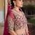 pink sequins net lehenga set choli with dupatta