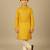 yellow cotton printed kurta pyjama for boys