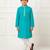 blue cotton printed kurta pyjama for boys
