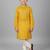 yellow cotton printed kurta pyjama for boys