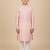 pink art silk printed kurta pajama for boys
