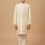 beige art silk printed kurta pajama for boys